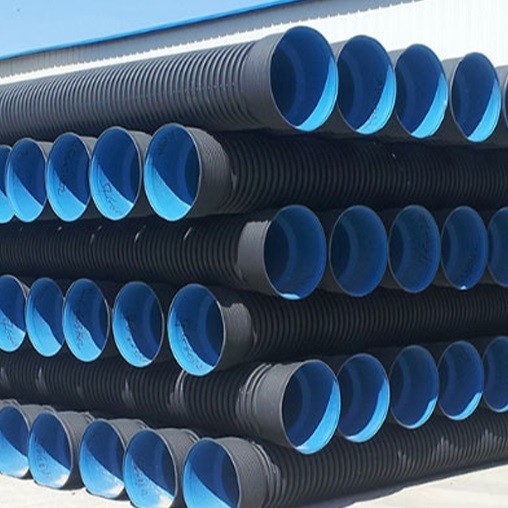 HDPE Corrugated Pipe for Drainage, SN4, SN8, SN10, DN200-DN800