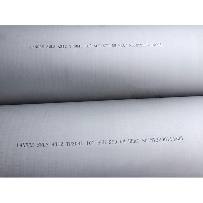 ANSI B36.19 Seamless Pipe, ASTM A312 TP304L, 10 Inch, 5M, SS