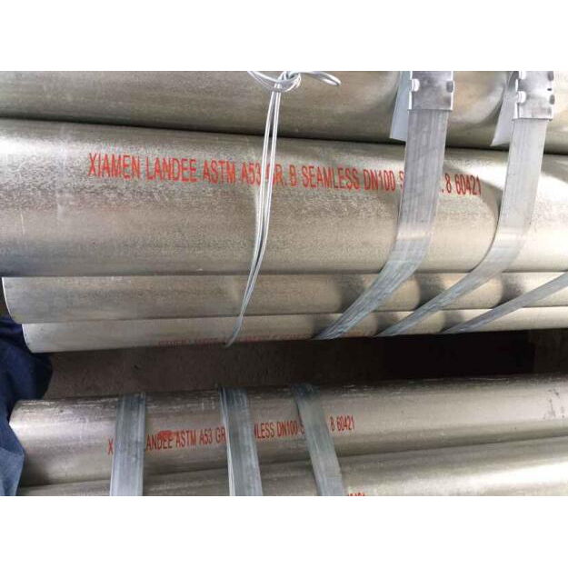 ASME B36.10 HDG Seamless Pipe, ASTM A106/A53 Grade B, DN100