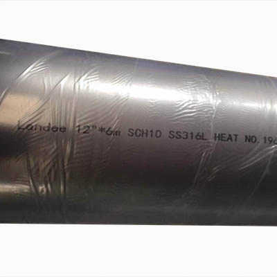 ASME B36.19 Stainless Steel Pipe, ASTM A312 TP316L, Seamless