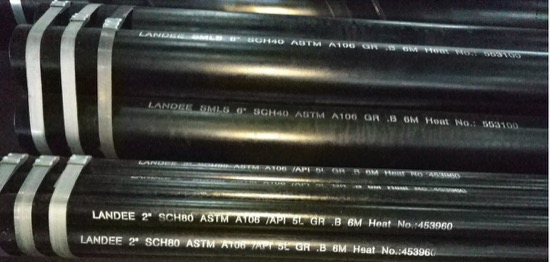 ASTM A106 Gr B Pipe, 6 Inch, DN150, SCH 40, Anti-rust Coating