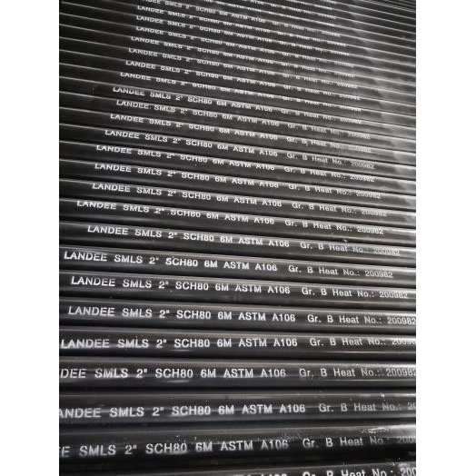 ASTM A106 Gr.B Seamless Steel Pipe, ASME B36.10, OD 60.3 mm