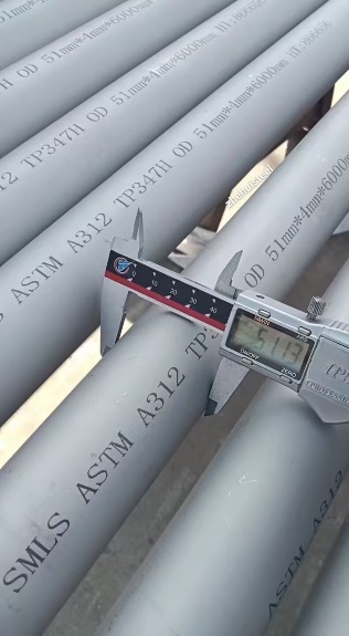 ASTM A312 TP347H Tube, Seamless, 2 Inch, 51 mm, 6000 mm