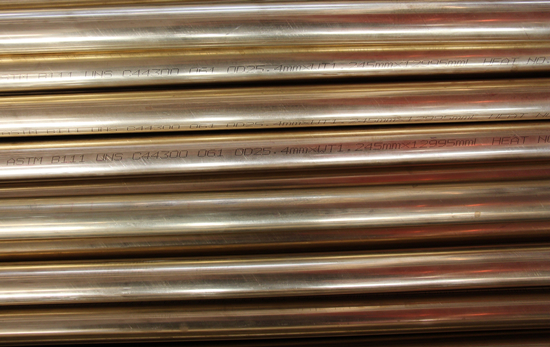 ASTM B111 C44300 Brass Pipe, Plain End, OD 10 Inch, 25.4mm