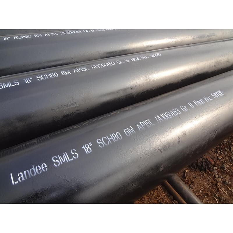 Carbon Steel Seamless Pipe, ASTM A106/A53/API 5L GR.B, 18 IN