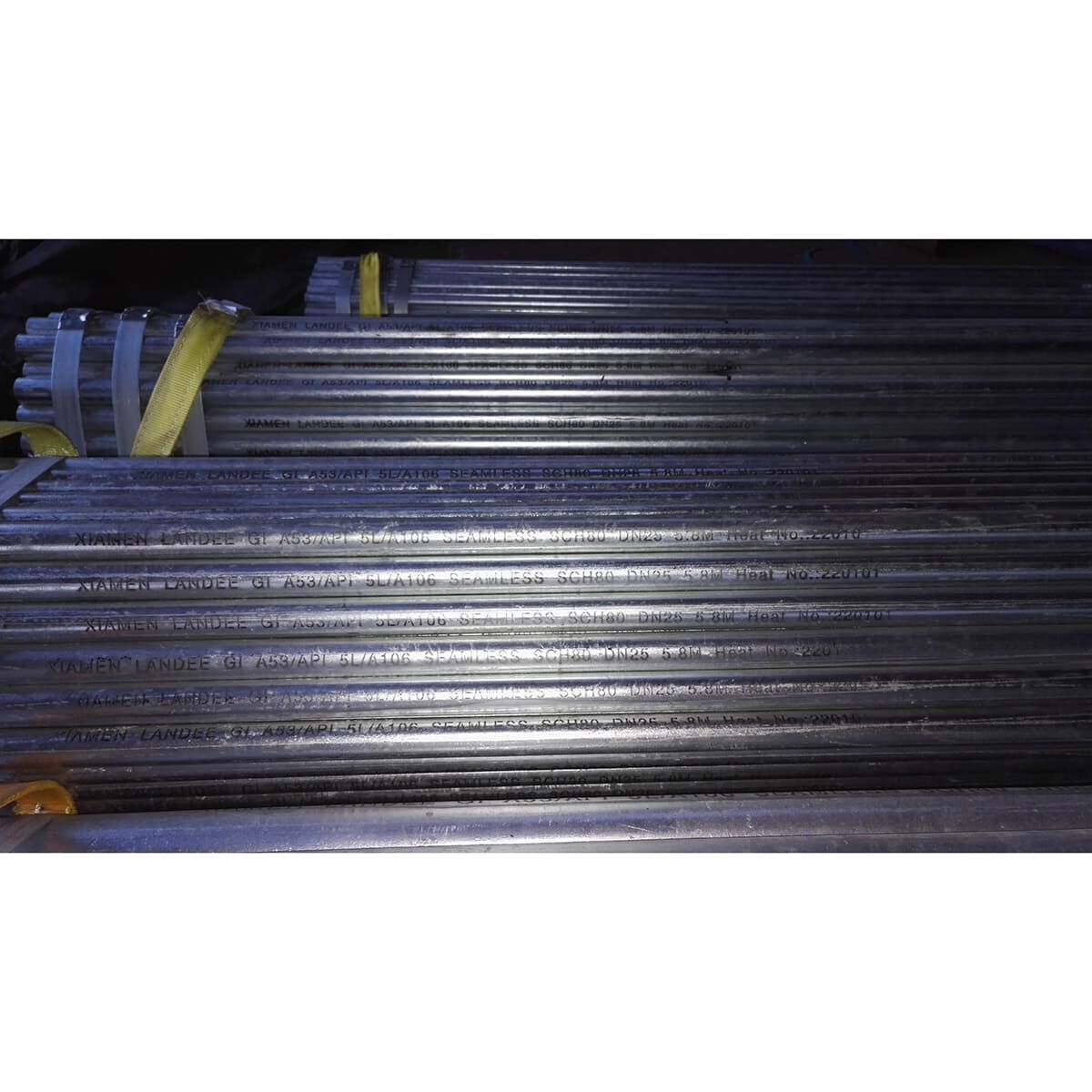 Hot-Dip Galvanized Pipes, ASME B36.19, A53 Gr.B, DN25, SCH 80