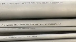 ASTM B861 Gr 2 Pipe, Titanium, 4 Inch, DN100, SCH 40S