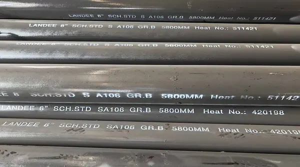 ASME SA106 Gr.B Steel Pipe, Seamless, 6-8 Inch, 5800 mm | Landee