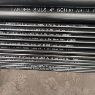 ASME B36.19 Seamless Pipes, ASTM A106 B, 1-24 Inch, 6 Meters