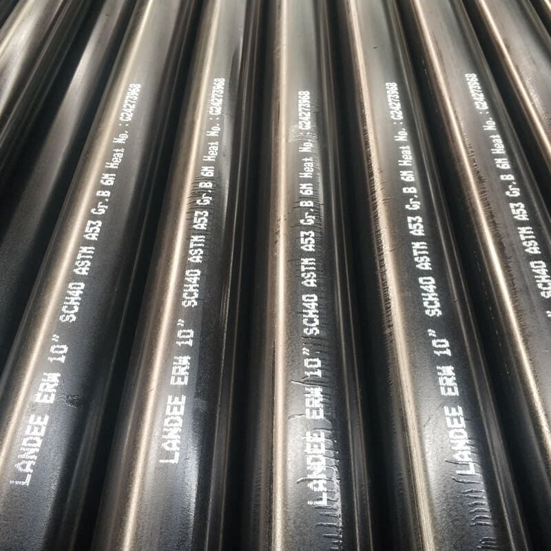 ASME B36.10 ERW Pipes, Carbon Steel ASTM A53 Gr.B, 10 IN, BE