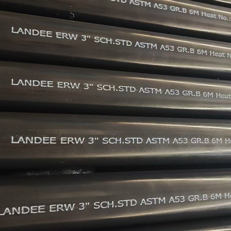 ASTM A53 Grade B ERW Steel Pipe, Carbon Steel, 3 IN, 6 Meters