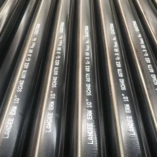 ASME B36.10 ERW Pipes, Carbon Steel ASTM A53 Gr.B, 10 IN, BE