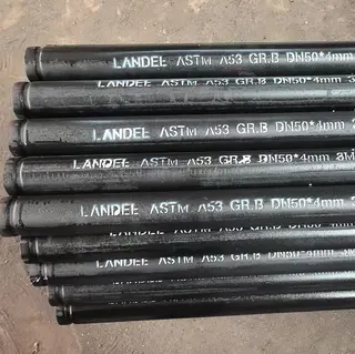 ASTM A53 Gr.B ERW Pipe, Carbon Steel, 2IN, 3 Meters, Grooved