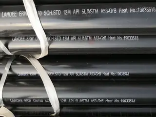 API 5L ERW Tube, ASTM A53 Grade B, SCH STD, SCH 40, 12 MTR