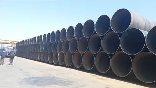 API 5L Grade B PSL1 SSAW Pipe, 48IN, THK 15 mm