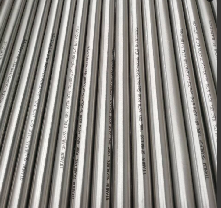 ASTM B338 Gr 2 Titanium Pipe, 1/2 - 24 Inch NB, PE / BE