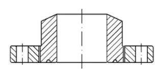The structure of threaded flanges