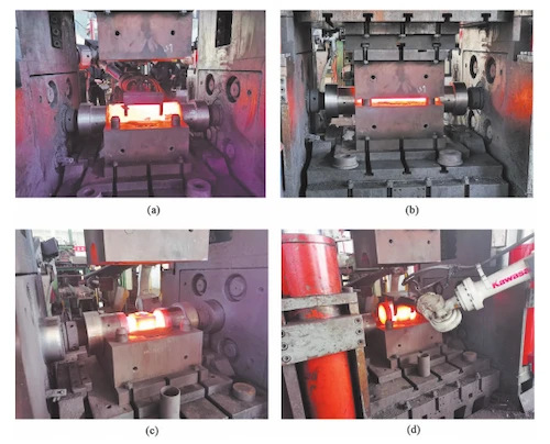 Batch production process of valve body forgings