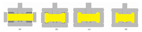 Process of horizontal punch upsetting of flanges on both sides of the forging Process of horizontal punch upsetting of flanges on both sides of the forging
