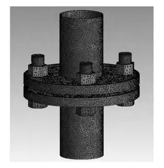 Finite Element Mesh Model of the Flange–Gasket–Bolt Assembly