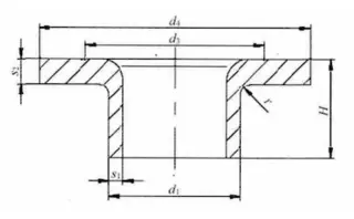 The dimensions of flange joint