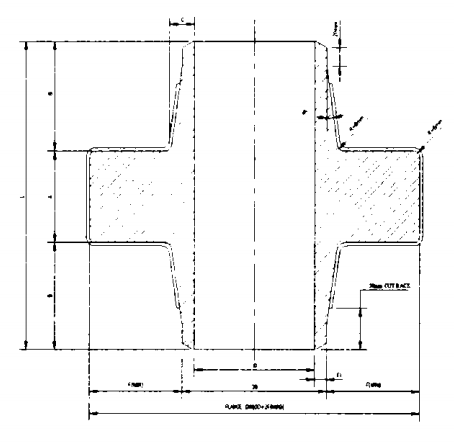Structural design of the anchor flange Structural design of the anchor flange