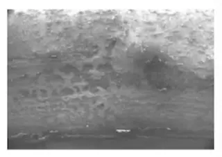 Microscopic morphology of the crack fracture surface