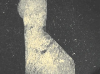 Macroscopic morphology of cracks in the leakage area