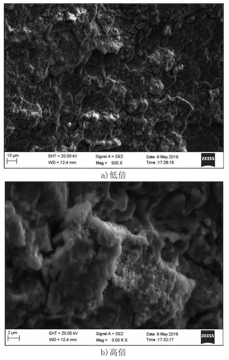 SEM morphology of high-neck flange fracture