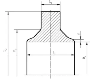 Structural design sketch of anchor flanges