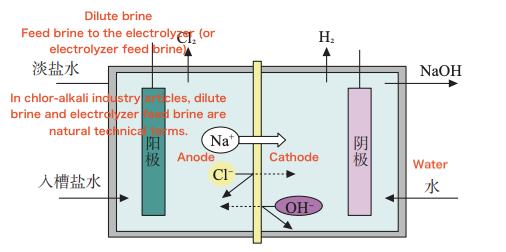 Schematic of Ion-Exchange Membrane Electrolysis Schematic of Ion-Exchange Membrane Electrolysis