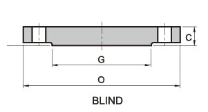 ASME B16.5 Blind Flange, 150 LB 2 Inch RF - Landee Flange