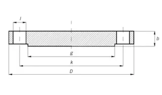 A105 Raised Face Blind Flange, DN150, PN100 - Landee Flange