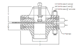 Weld Neck Orifice Flange, 12 Inch, 300#, RF, SCH STD, ASTM A105N - Landee Flange