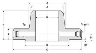SCH STD 900LB Orifice Welded Neck Flanges - Landee Flange