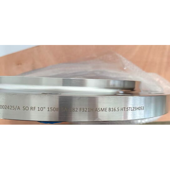 ASME SA182 F321H SO Flange, ASME B16.5, 10 Inch, Raised Face