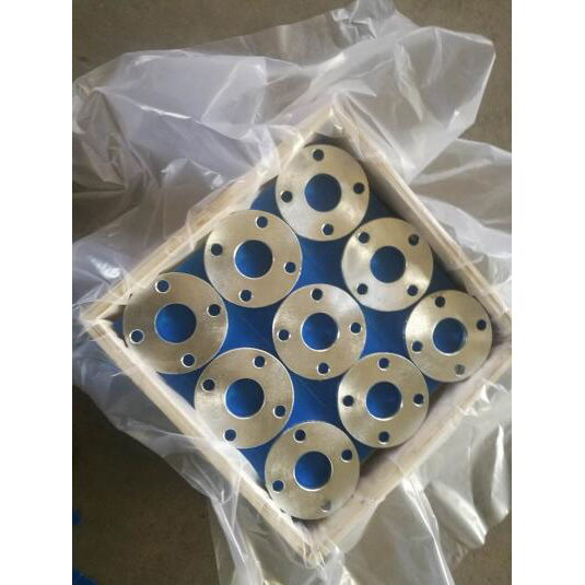 DIN EN 1092-1 Slip On Flange, A105, 4 IN, CL150, Galvanized