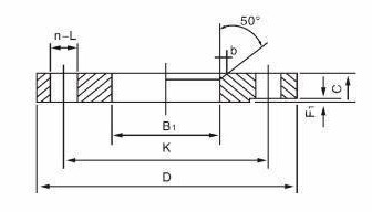 Hot Dip Galvanized Slip On Flange, ASME B16.5, DN 150, PN 20