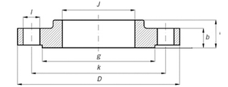 ANSI B16.5 Slip-on Flange, A105, RF, 150LB - Landee Flange