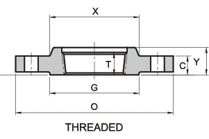 ASTM A182 Galvanized Thread Flange, PN100, BS 4504, EN 1092 - Landee Flange