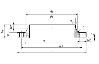 A105 Q235 Forged Weld Neck Flange, JIS B2210 - Landee Flange