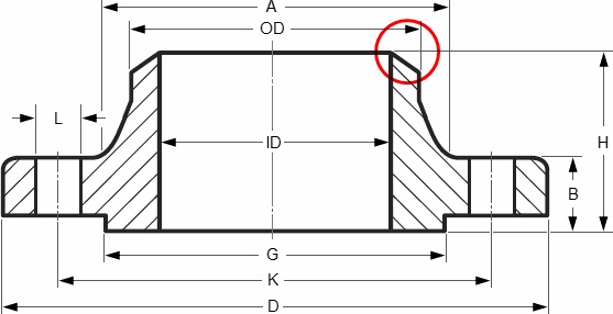 ASME B16.5 Welding Neck Flange, 10 Inch, 900LBS, RF