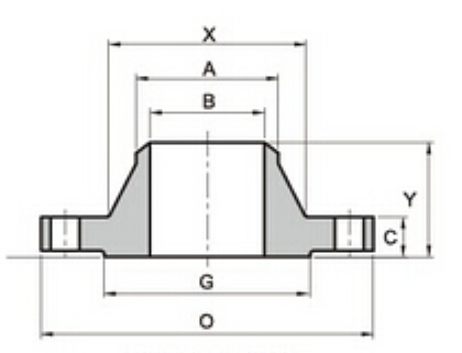 ASTM A105 Weld Neck Flange, 3 Inch, 150 LB - Landee Flange