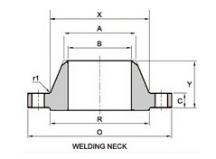 ASTM A694 Forged Steel Weld Neck Flange - Landee Flange