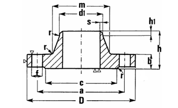 SS S31254 Welded Neck Flange, PN10 - Landee Flange