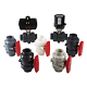 Types of Electric and Pneumatic Plastic Ball Valves