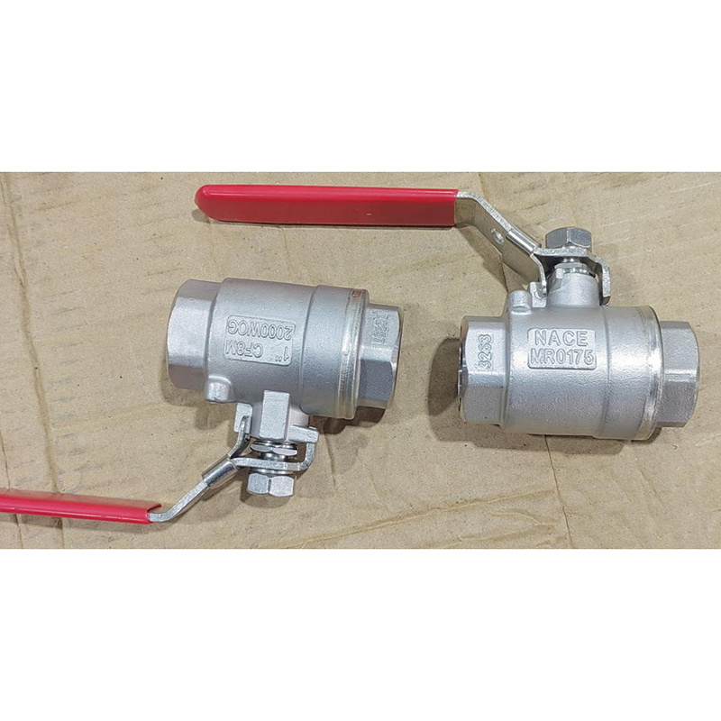 2000 WOG Ball Valves, SS 316, 1 Inch, 2-Piece, BSP, Lever