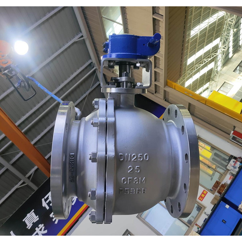 API 6D Ball Valve, A351 CF3M, 10 IN, 300 LB, Full Bore, RF