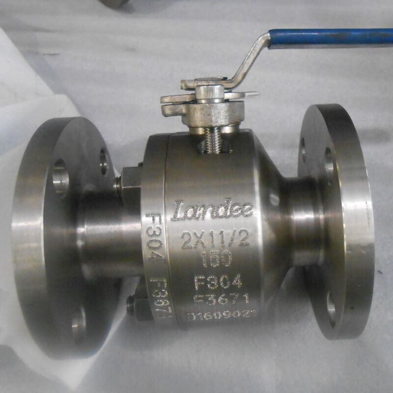 ASTM A182 F304 Ball Valves, API 598, CL 150 LB, 2 x 1-1/2 IN