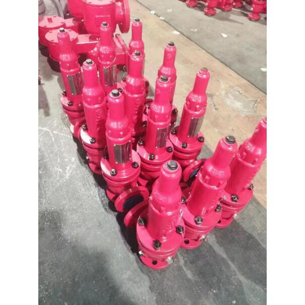 Carbon Steel Angle Safety Valve, A105N, DN80 x DN50, 130 PSI